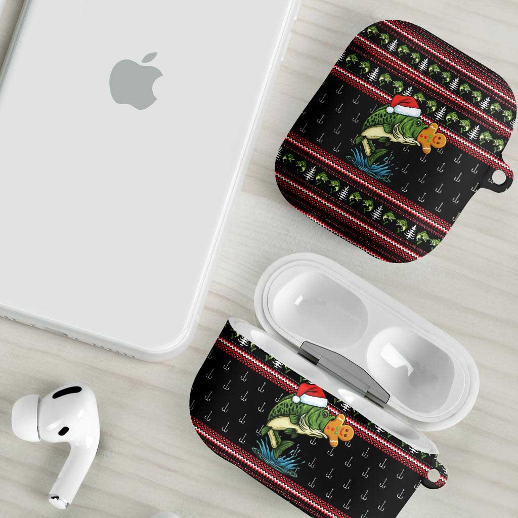 Merry Fishmas Christmas AirPods Case Xmas Holiday Patterns - Wonder Print Shop