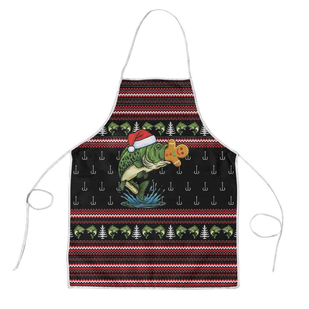 Merry Fishmas Christmas Apron Xmas Holiday Patterns - Wonder Print Shop