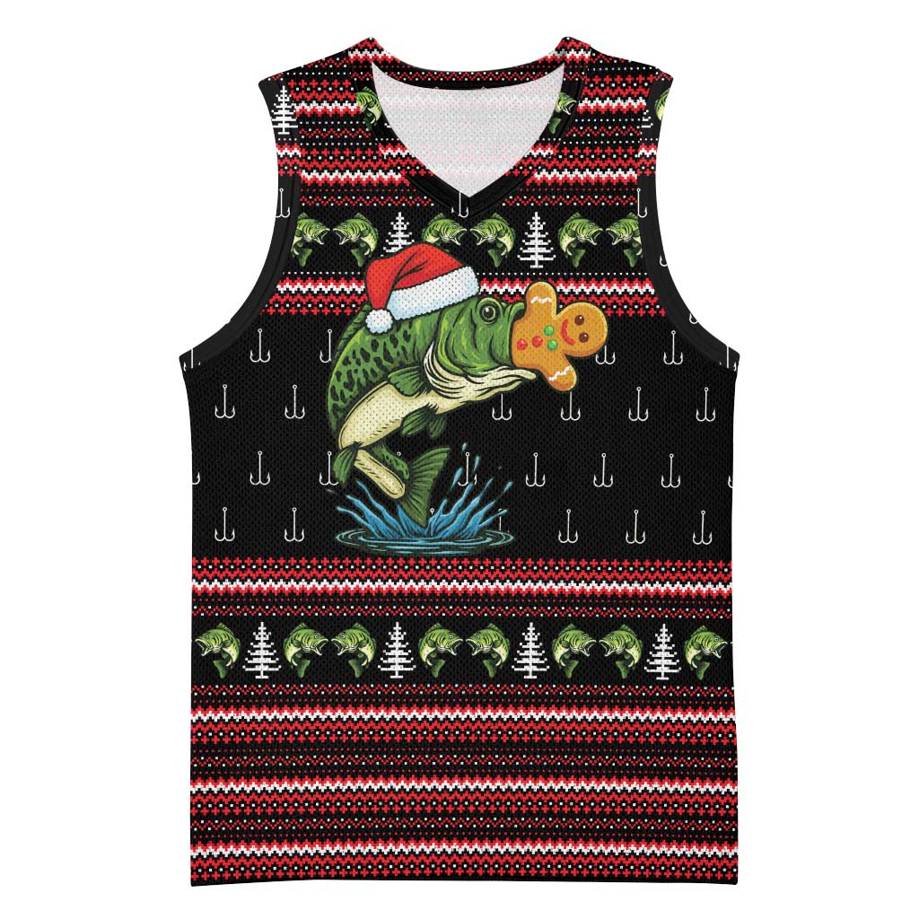 Merry Fishmas Christmas Basketball Jersey Xmas Holiday Patterns - Wonder Print Shop