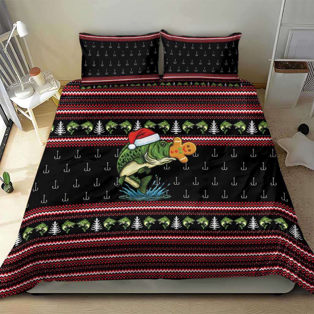 Merry Fishmas Christmas Bedding Set Xmas Holiday Patterns - Wonder Print Shop