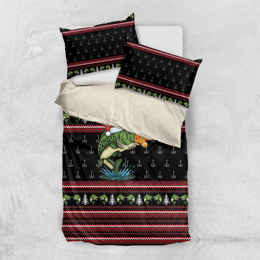 Merry Fishmas Christmas Bedding Set Xmas Holiday Patterns - Wonder Print Shop