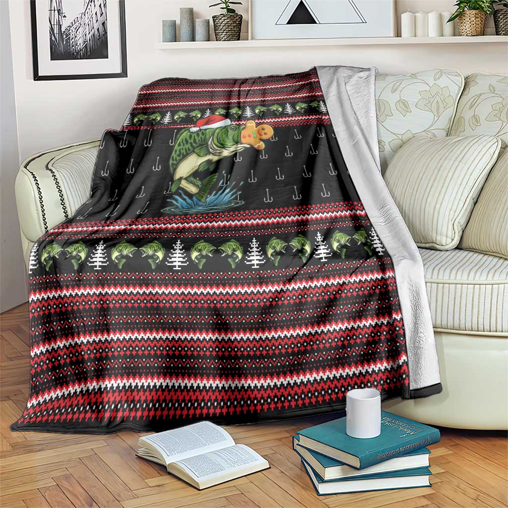 Merry Fishmas Christmas Blanket Xmas Holiday Patterns - Wonder Print Shop