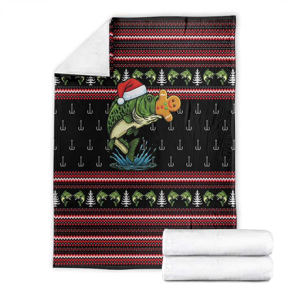 Merry Fishmas Christmas Blanket Xmas Holiday Patterns - Wonder Print Shop