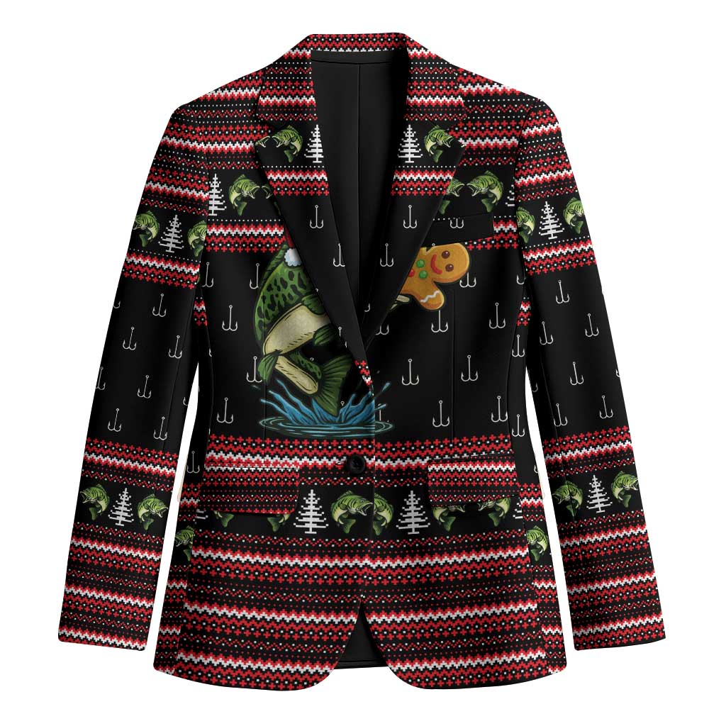 Merry Fishmas Christmas Blazer Xmas Holiday Patterns - Wonder Print Shop