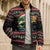 Merry Fishmas Christmas Bomber Puffer Jacket Xmas Holiday Patterns - Wonder Print Shop