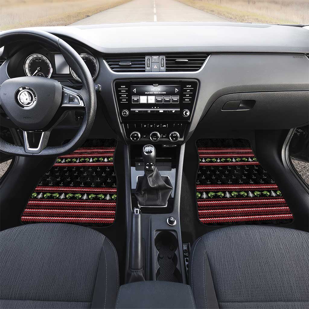 Merry Fishmas Christmas Car Mats Xmas Holiday Patterns - Wonder Print Shop
