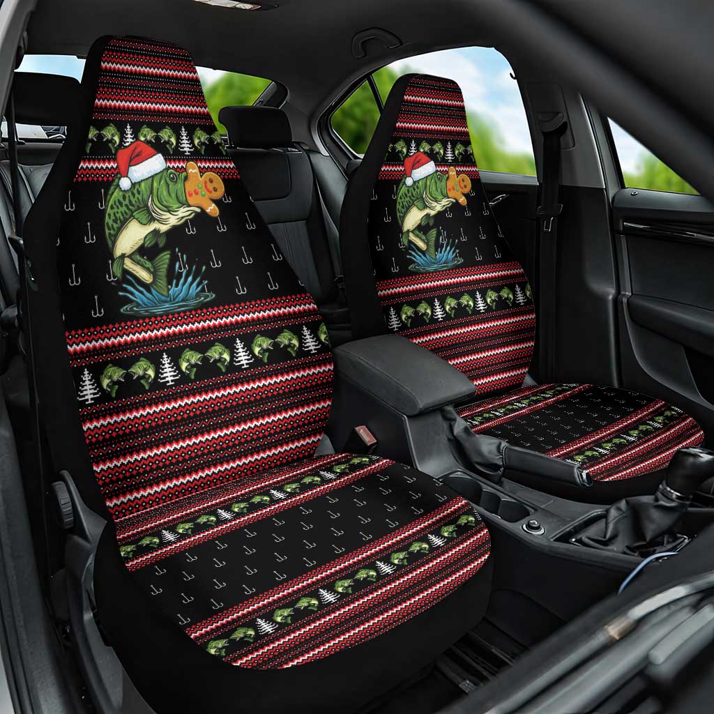 Merry Fishmas Christmas Car Seat Cover Xmas Holiday Patterns - Wonder Print Shop