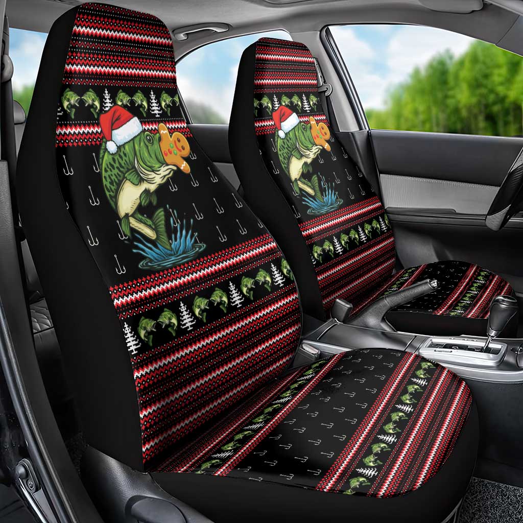 Merry Fishmas Christmas Car Seat Cover Xmas Holiday Patterns - Wonder Print Shop