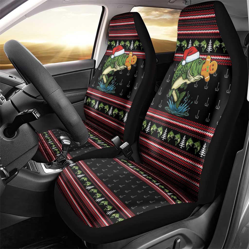 Merry Fishmas Christmas Car Seat Cover Xmas Holiday Patterns - Wonder Print Shop