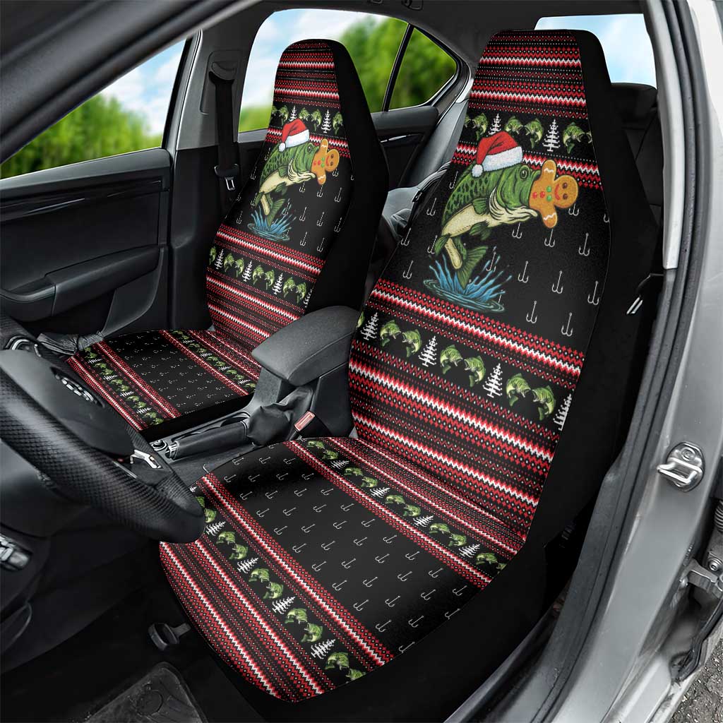Merry Fishmas Christmas Car Seat Cover Xmas Holiday Patterns - Wonder Print Shop