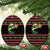 Merry Fishmas Christmas Ceramic Ornament Xmas Holiday Patterns - Wonder Print Shop