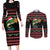 Merry Fishmas Christmas Couples Matching Long Sleeve Bodycon Dress and Long Sleeve Button Shirt Xmas Holiday Patterns - Wonder Print Shop