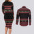 Merry Fishmas Christmas Couples Matching Long Sleeve Bodycon Dress and Long Sleeve Button Shirt Xmas Holiday Patterns - Wonder Print Shop