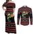 Merry Fishmas Christmas Couples Matching Off Shoulder Maxi Dress and Long Sleeve Button Shirt Xmas Holiday Patterns - Wonder Print Shop