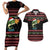 Merry Fishmas Christmas Couples Matching Short Sleeve Bodycon Dress and Hawaiian Shirt Xmas Holiday Patterns - Wonder Print Shop
