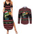 Merry Fishmas Christmas Couples Matching Summer Maxi Dress and Long Sleeve Button Shirt Xmas Holiday Patterns - Wonder Print Shop