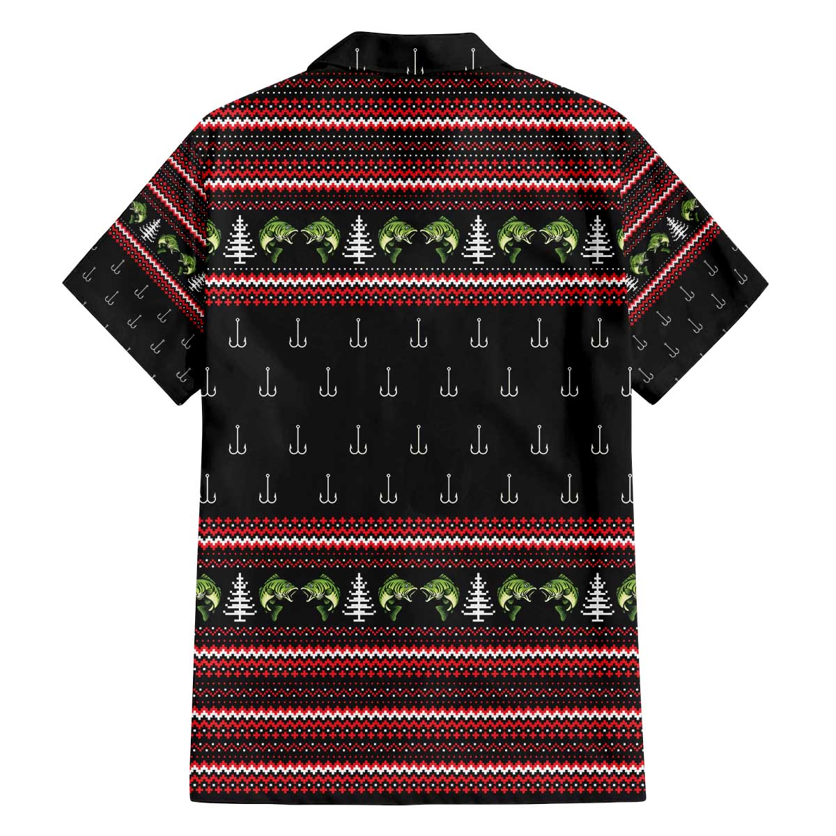 Merry Fishmas Christmas Family Matching Off The Shoulder Long Sleeve Dress and Hawaiian Shirt Xmas Holiday Patterns - Wonder Print Shop