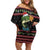 Merry Fishmas Christmas Family Matching Off Shoulder Short Dress and Hawaiian Shirt Xmas Holiday Patterns - Wonder Print Shop