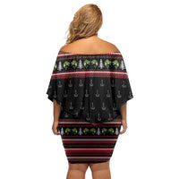 Merry Fishmas Christmas Family Matching Off Shoulder Short Dress and Hawaiian Shirt Xmas Holiday Patterns - Wonder Print Shop