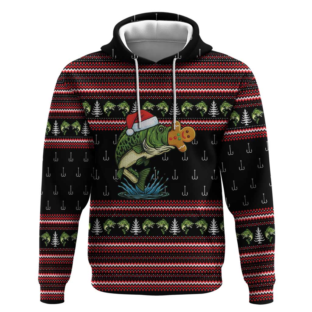 Merry Fishmas Christmas Hoodie Xmas Holiday Patterns - Wonder Print Shop