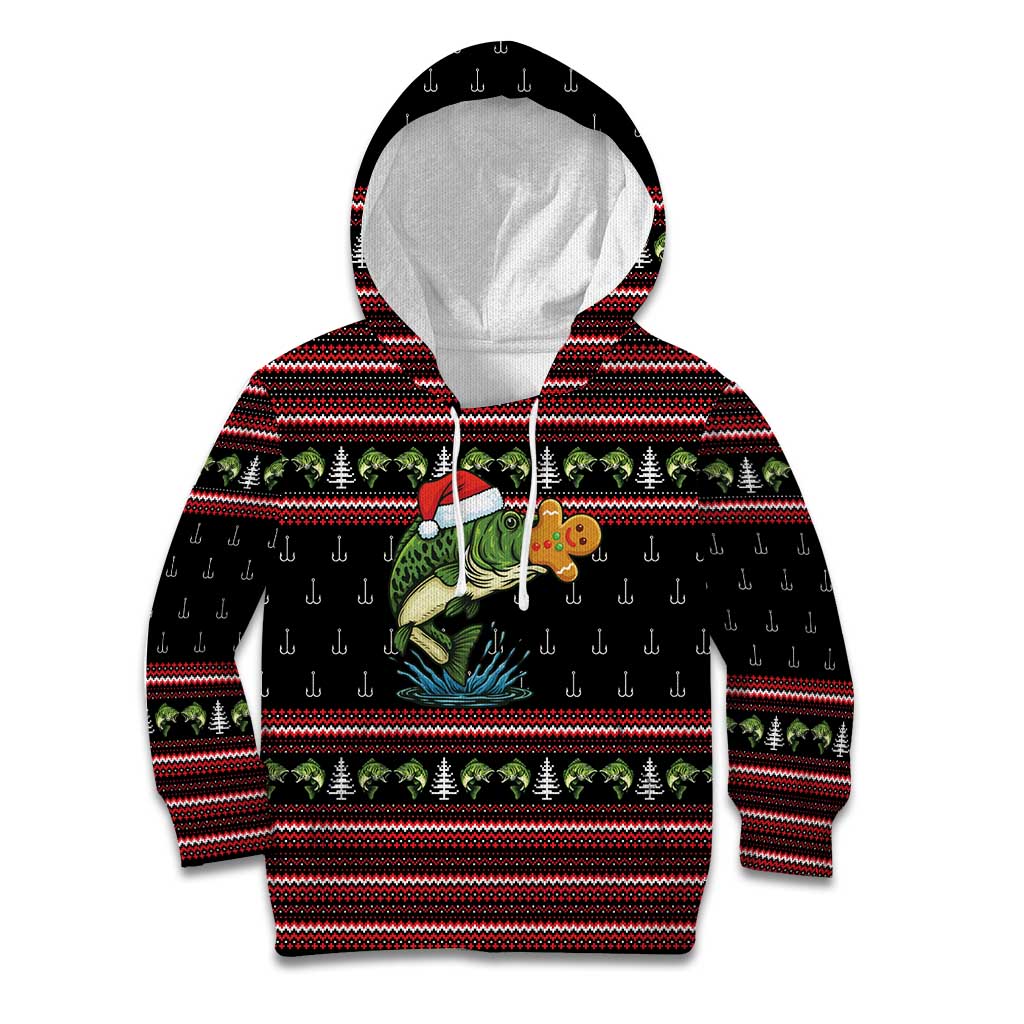 Merry Fishmas Christmas Kid Hoodie Xmas Holiday Patterns - Wonder Print Shop