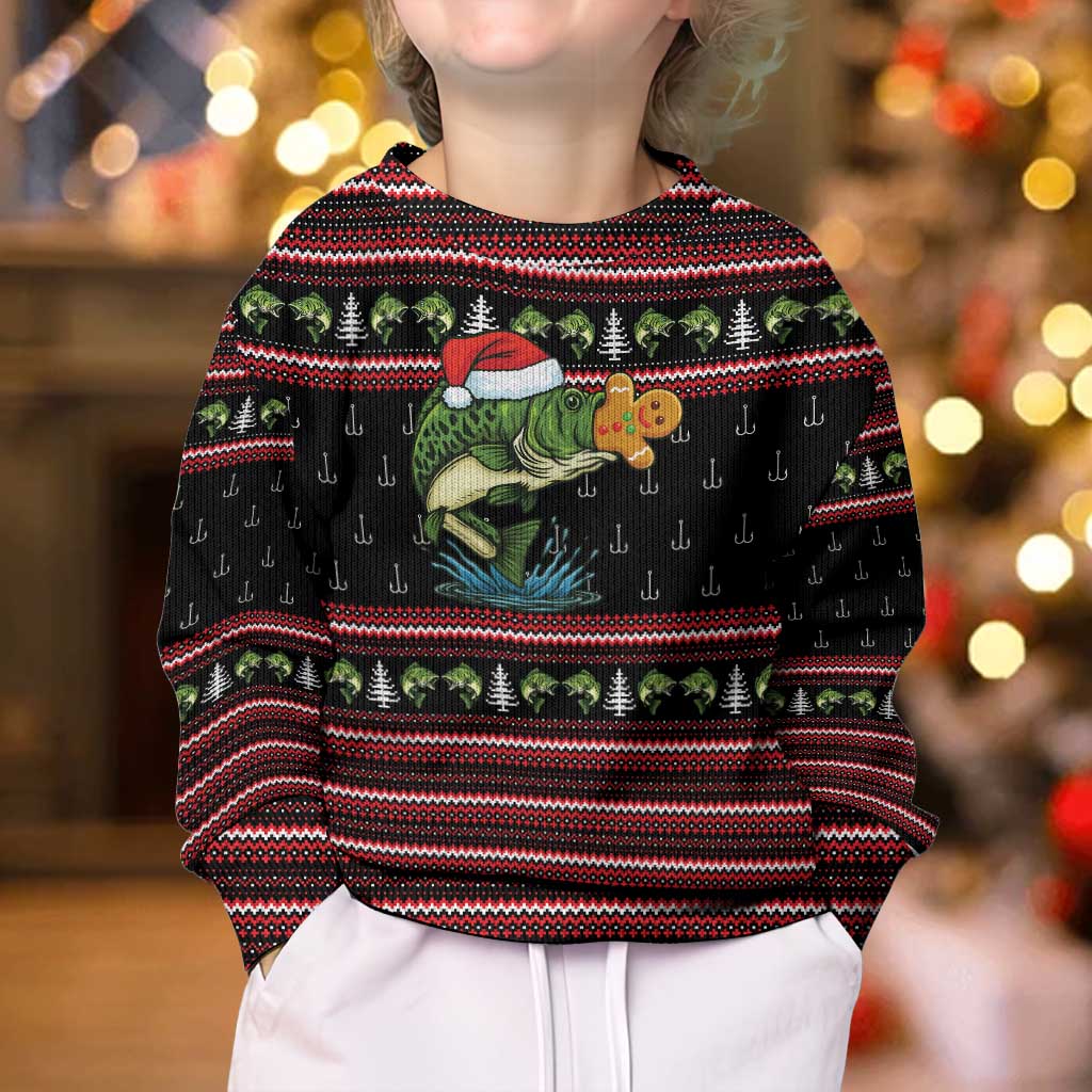 Merry Fishmas Christmas Kid Ugly Christmas Sweater Xmas Holiday Patterns - Wonder Print Shop