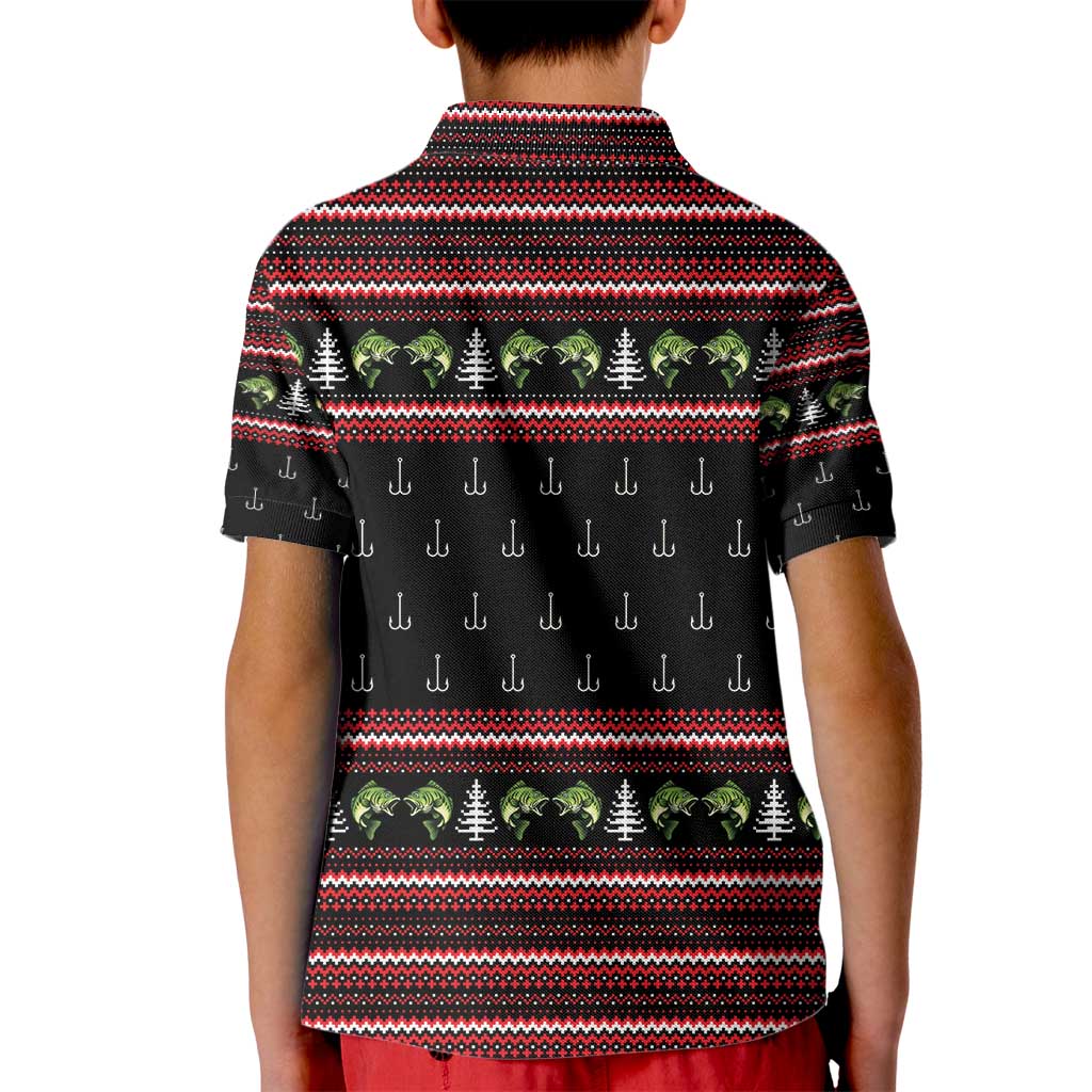Merry Fishmas Christmas Kid Polo Shirt Xmas Holiday Patterns - Wonder Print Shop