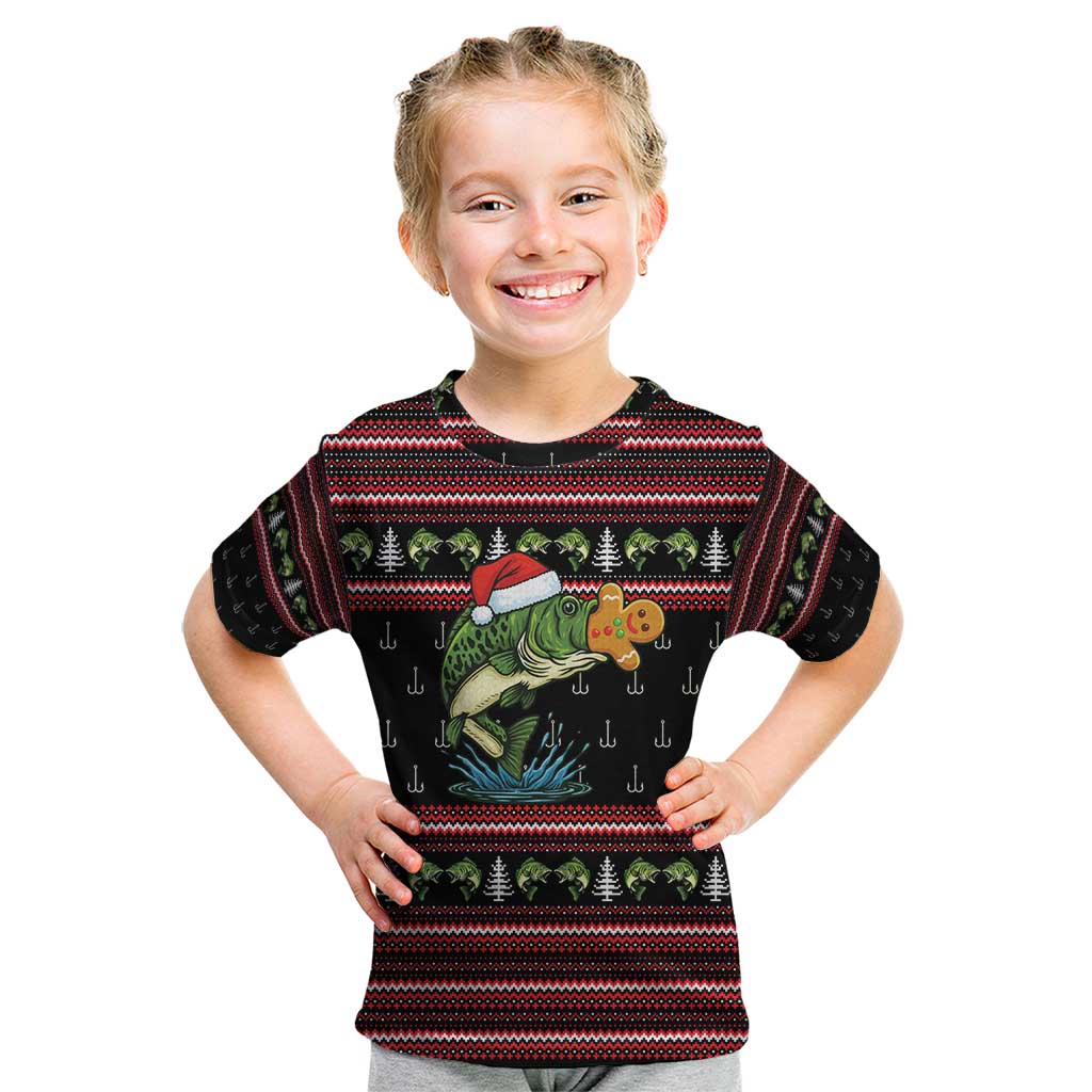 Merry Fishmas Christmas Kid T Shirt Xmas Holiday Patterns - Wonder Print Shop