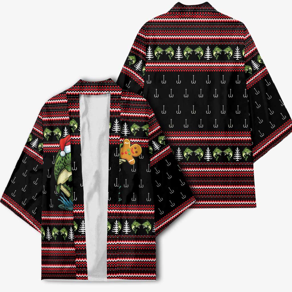 Merry Fishmas Christmas Kimono Xmas Holiday Patterns - Wonder Print Shop