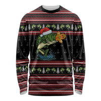 Merry Fishmas Christmas Long Sleeve Shirt Xmas Holiday Patterns - Wonder Print Shop