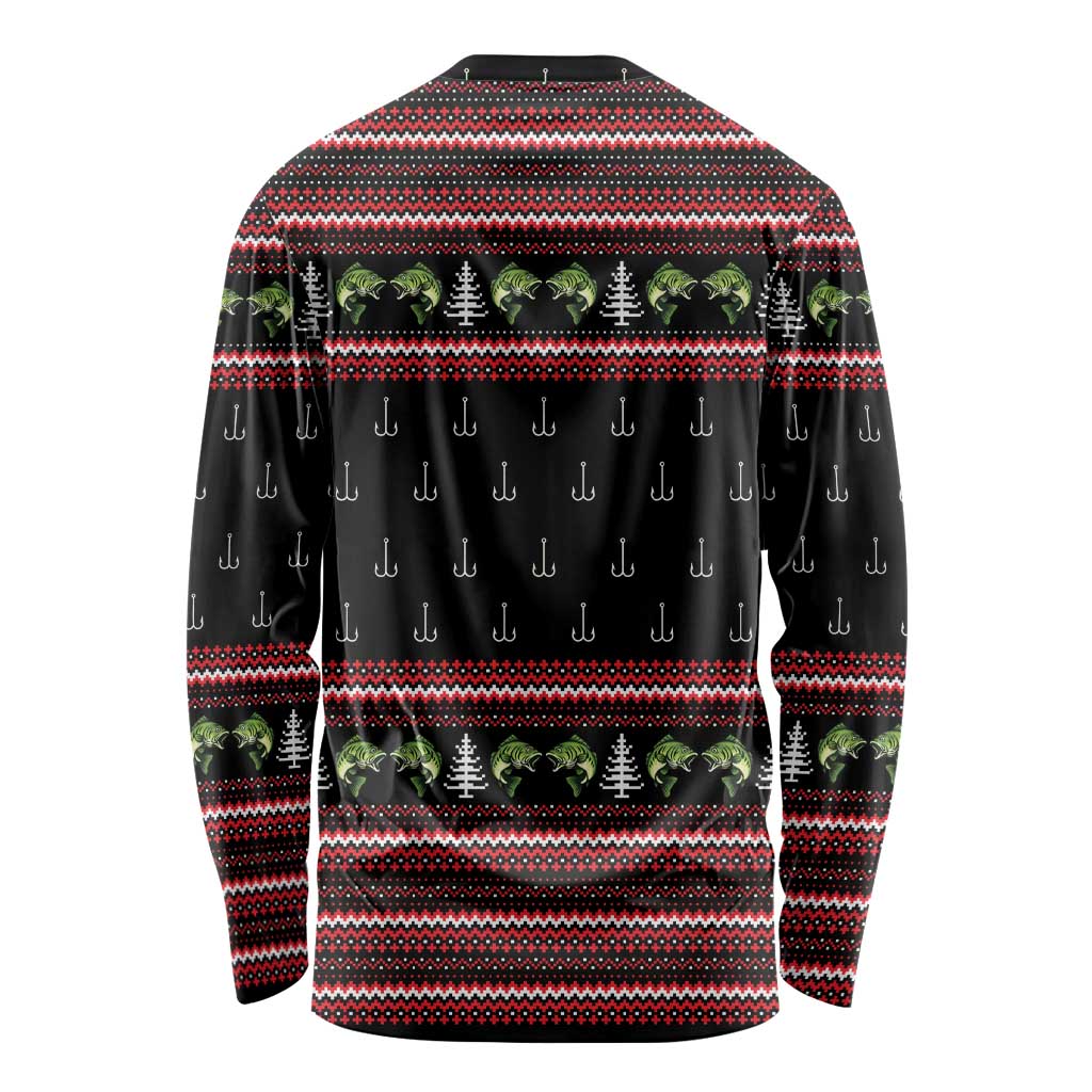 Merry Fishmas Christmas Long Sleeve Shirt Xmas Holiday Patterns - Wonder Print Shop