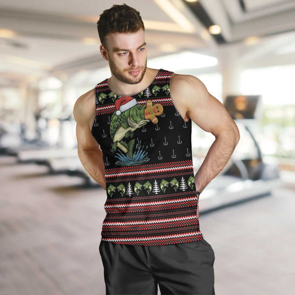 Merry Fishmas Christmas Men Tank Top Xmas Holiday Patterns - Wonder Print Shop