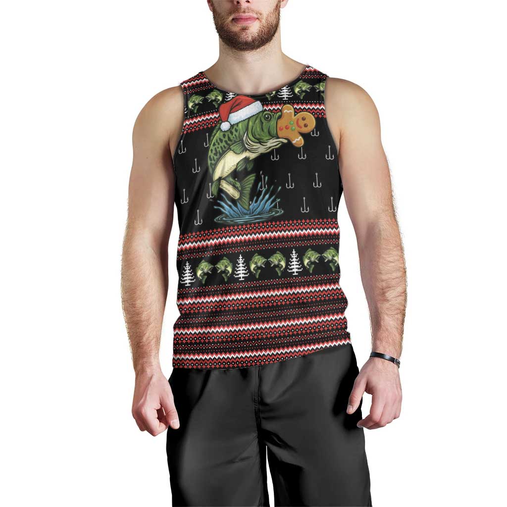 Merry Fishmas Christmas Men Tank Top Xmas Holiday Patterns - Wonder Print Shop