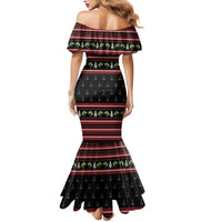 Merry Fishmas Christmas Mermaid Dress Xmas Holiday Patterns - Wonder Print Shop