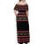 Merry Fishmas Christmas Off Shoulder Maxi Dress Xmas Holiday Patterns - Wonder Print Shop