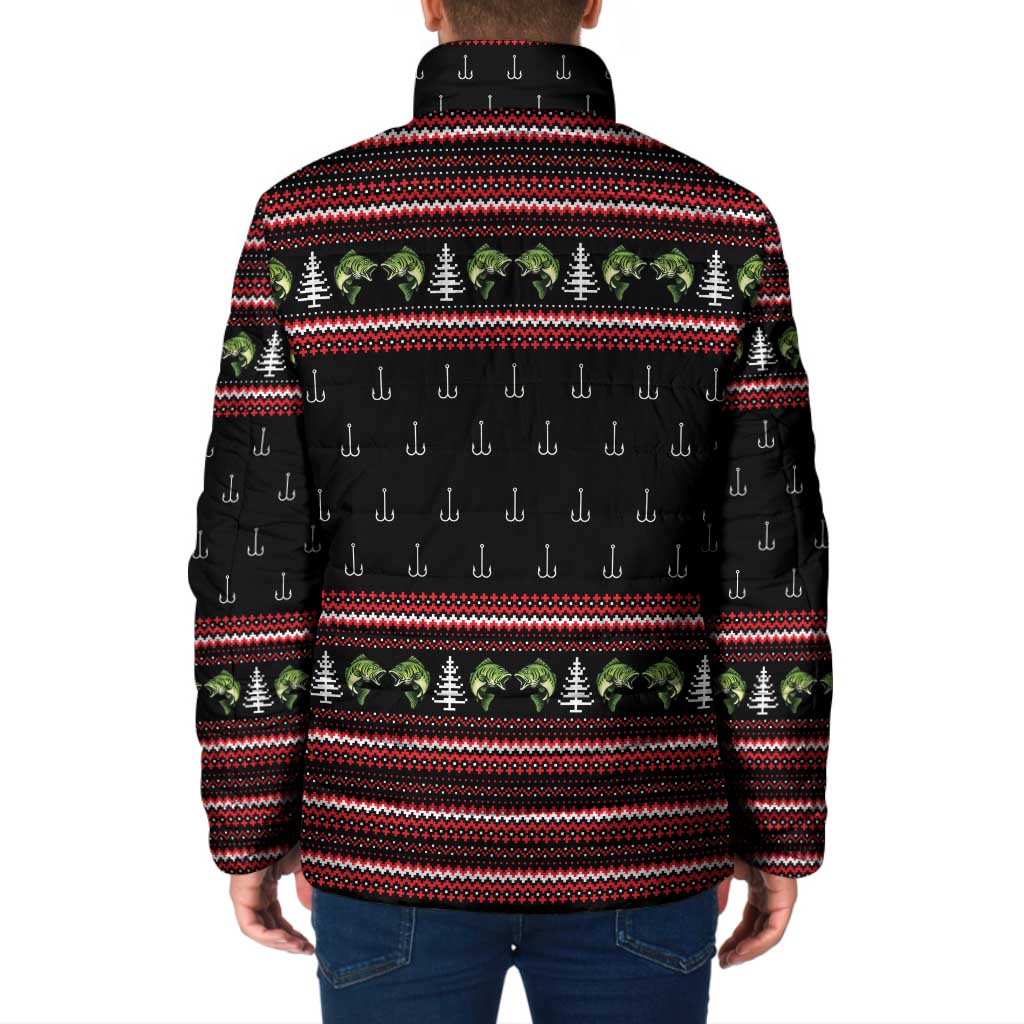 Merry Fishmas Christmas Padded Jacket Xmas Holiday Patterns - Wonder Print Shop