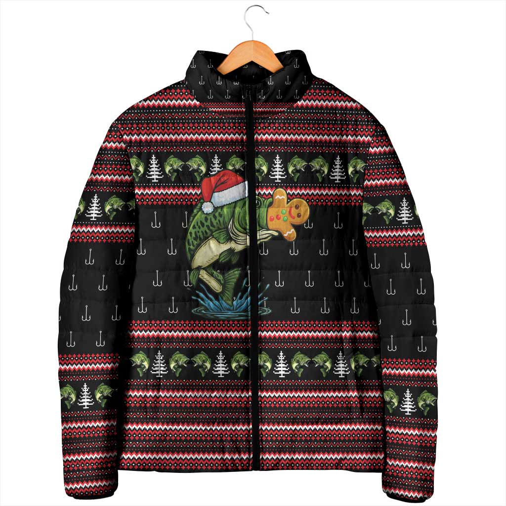 Merry Fishmas Christmas Padded Jacket Xmas Holiday Patterns - Wonder Print Shop