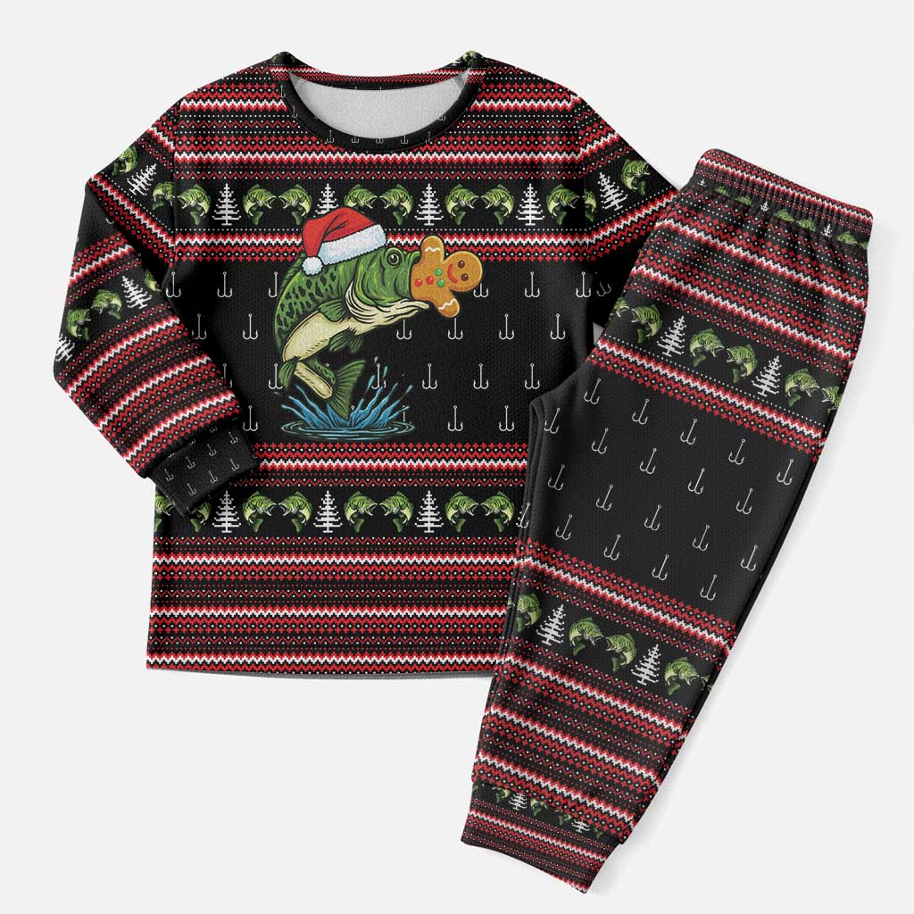 Merry Fishmas Christmas Pajama Set Xmas Holiday Patterns - Wonder Print Shop