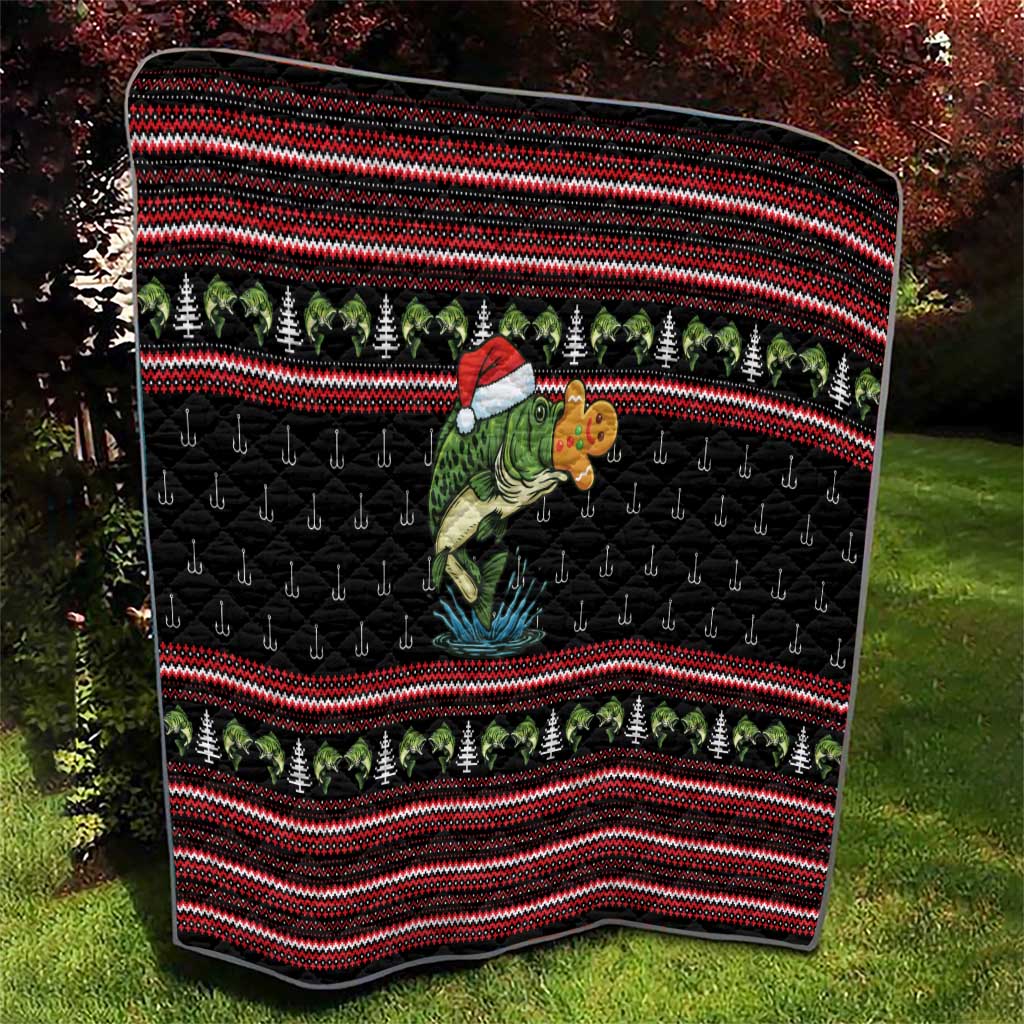 Merry Fishmas Christmas Quilt Xmas Holiday Patterns - Wonder Print Shop