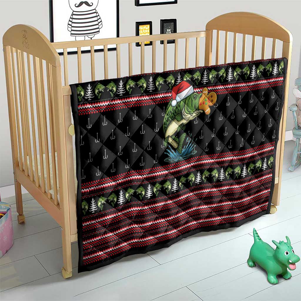 Merry Fishmas Christmas Quilt Xmas Holiday Patterns - Wonder Print Shop