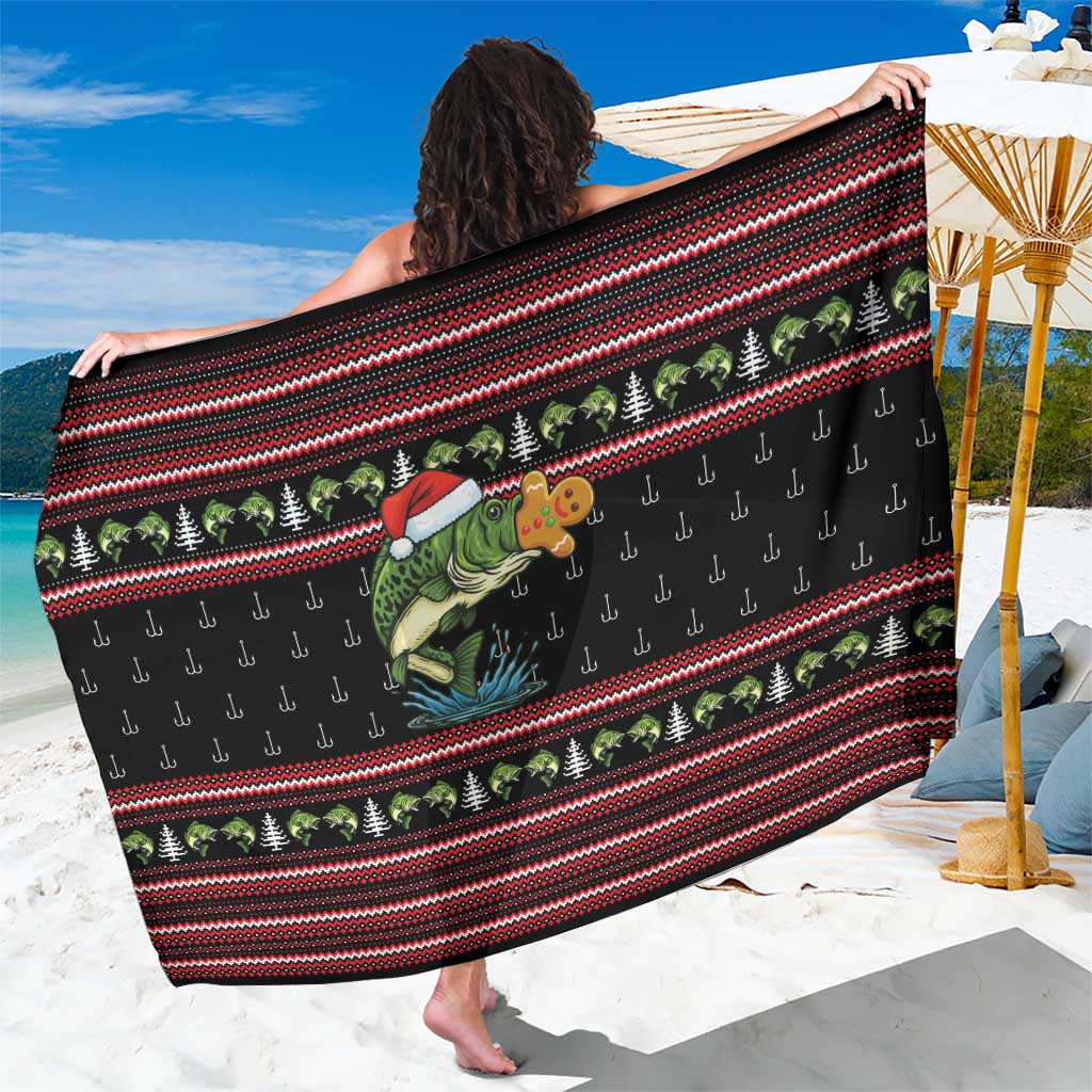 Merry Fishmas Christmas Sarong Xmas Holiday Patterns - Wonder Print Shop