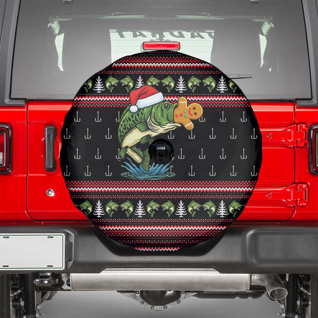 Merry Fishmas Christmas Spare Tire Cover Xmas Holiday Patterns - Wonder Print Shop