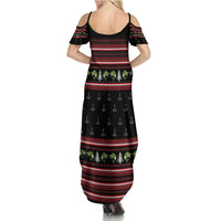Merry Fishmas Christmas Summer Maxi Dress Xmas Holiday Patterns - Wonder Print Shop