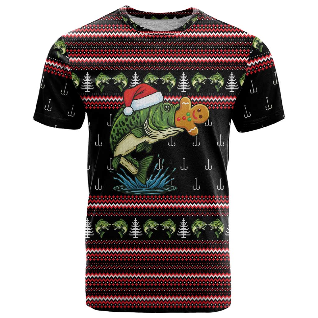 Merry Fishmas Christmas T Shirt Xmas Holiday Patterns - Wonder Print Shop