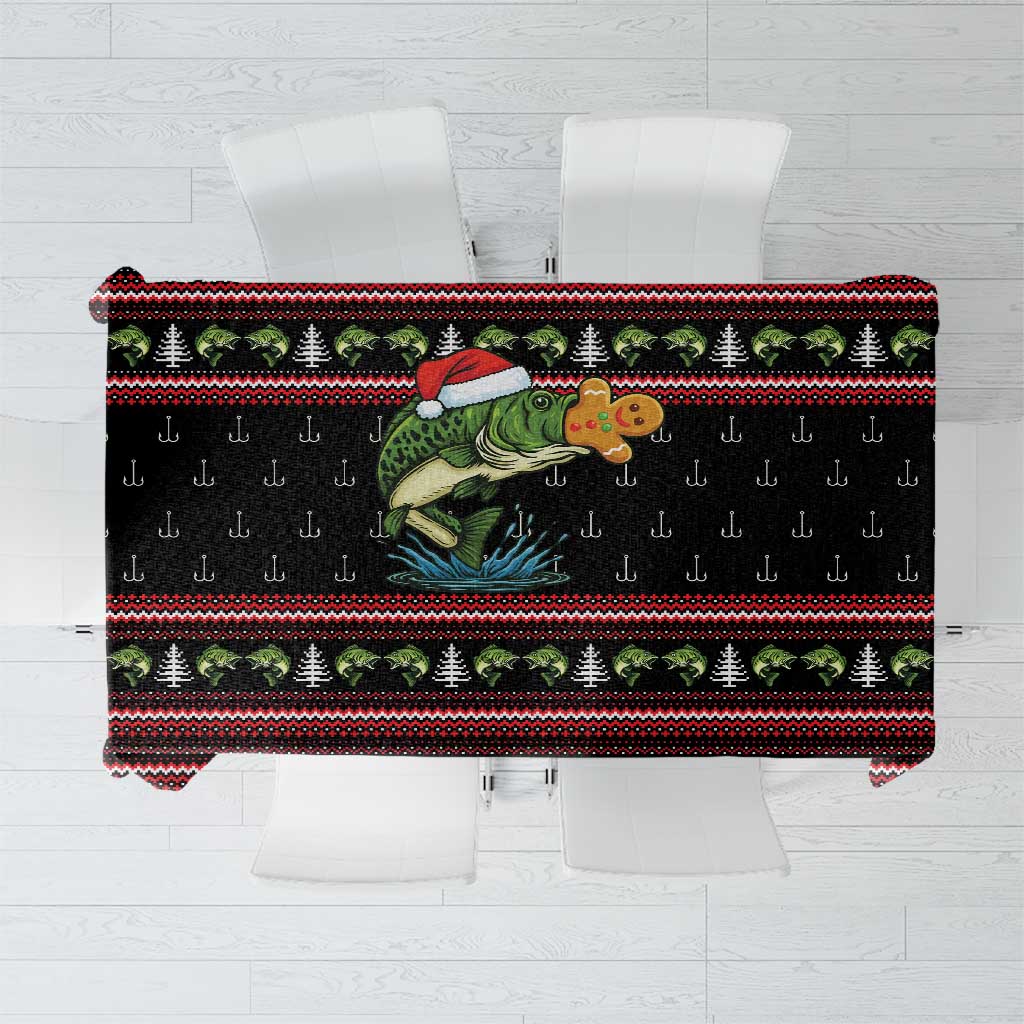 Merry Fishmas Christmas Tablecloth Xmas Holiday Patterns - Wonder Print Shop