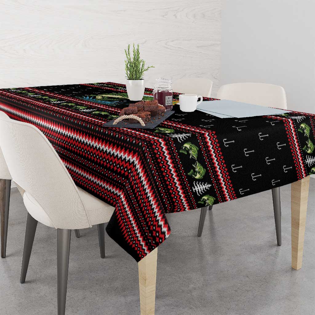 Merry Fishmas Christmas Tablecloth Xmas Holiday Patterns - Wonder Print Shop