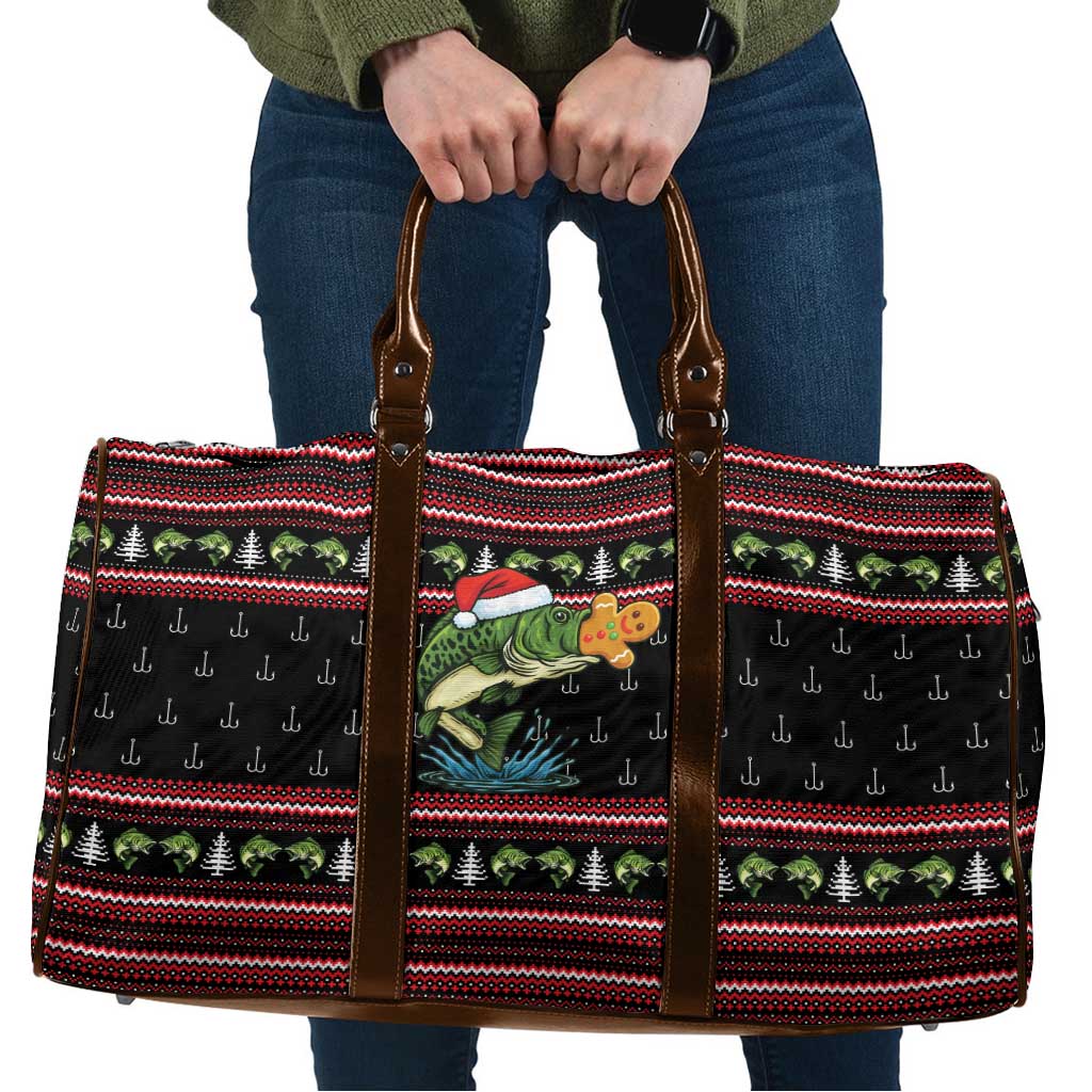 Merry Fishmas Christmas Travel Bag Xmas Holiday Patterns - Wonder Print Shop