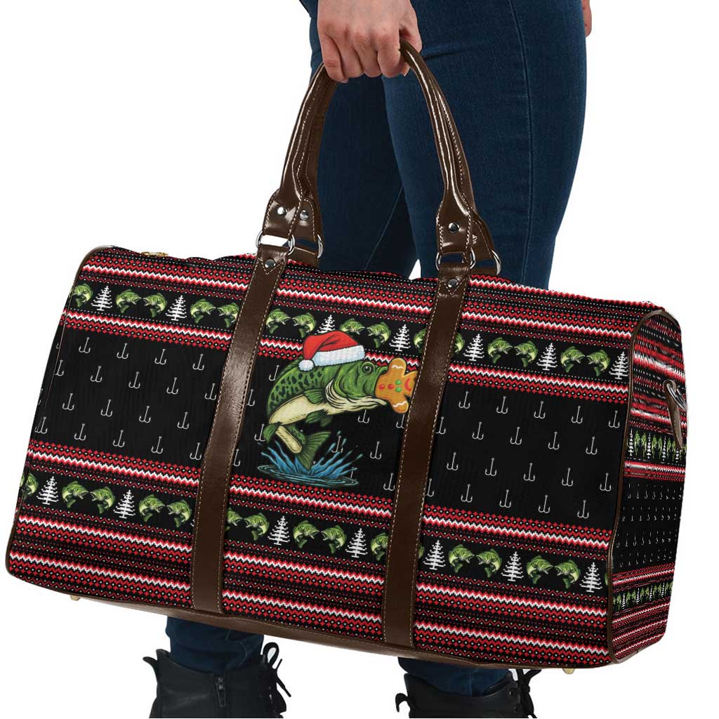 Merry Fishmas Christmas Travel Bag Xmas Holiday Patterns - Wonder Print Shop