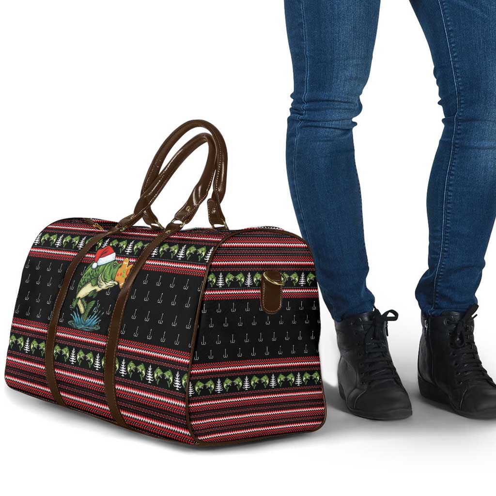 Merry Fishmas Christmas Travel Bag Xmas Holiday Patterns - Wonder Print Shop
