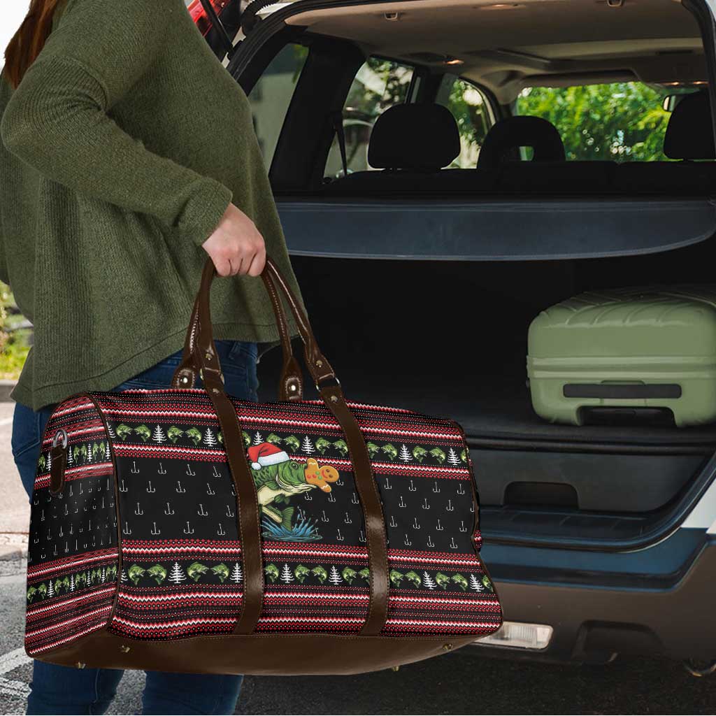 Merry Fishmas Christmas Travel Bag Xmas Holiday Patterns - Wonder Print Shop